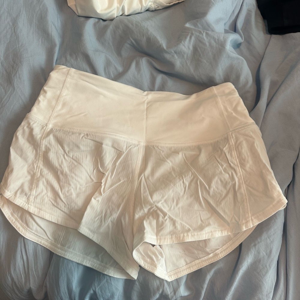 lululemon high rise speed up shorts